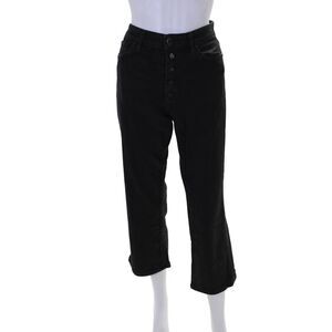 Joe's Collection Womens Cotton Blend Button Fly Mid-Rise Jeans Black Size 30